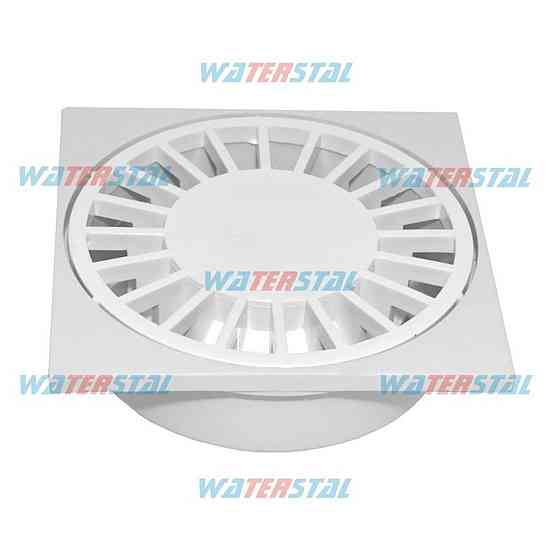 Трап 100*100 мм, нижний отвод Ø50, пластиковый ″Waterstal″ (YS 400) (000007571) Киев