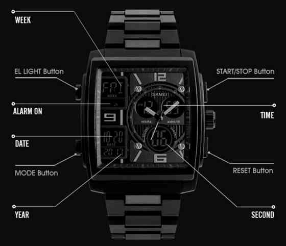 Наручные часы Durable Skmei 1274 золотой Киев