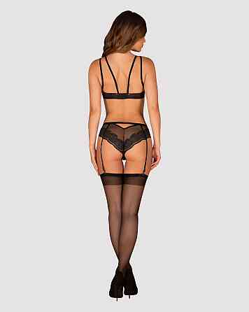 Еротичний комплект Obsessive Allastia set Чорний L/XL Sex Aura Київ