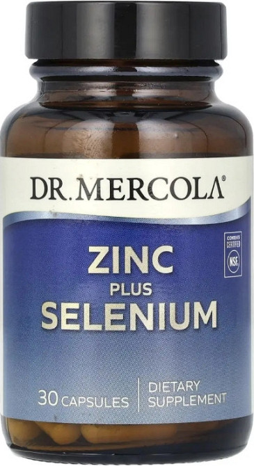 Цинк плюс селен Dr. Mercola  Zinc Plus Selenium 30 капс Київ - фото 1