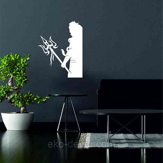 Декоративное настенное Панно «Посейдон» Декор на стену 70*54 см, Белый Киев