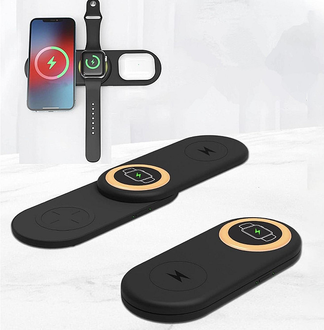 Магнітна безпровідна зарядка 15W CR-023 Луцк - изображение 1