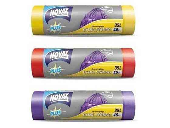 Пакети для сміття на завязках 35л.15шт арт.0403NVP ТМ NOVAX Київ