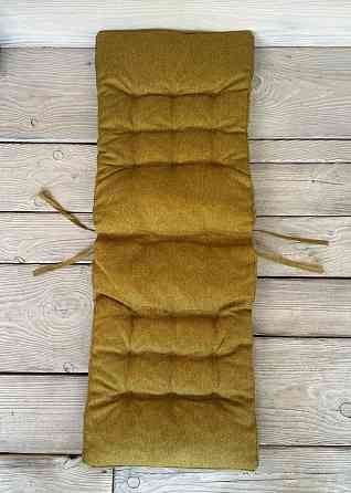 Подушка для стільців (40x120х4 см) подвійна Decorator Мальмо колір мустард 84-169 Київ