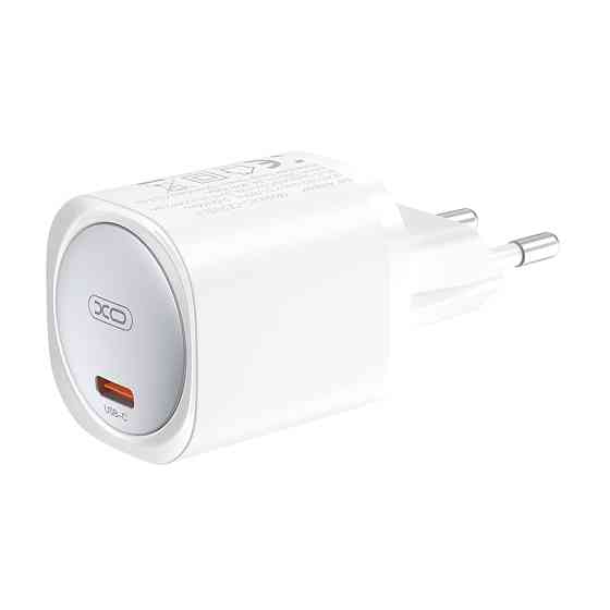 Мережевий зарядний пристрій XO CE20 PD30W/PPS33W 1USB-C + Type-C кабель білий Львів