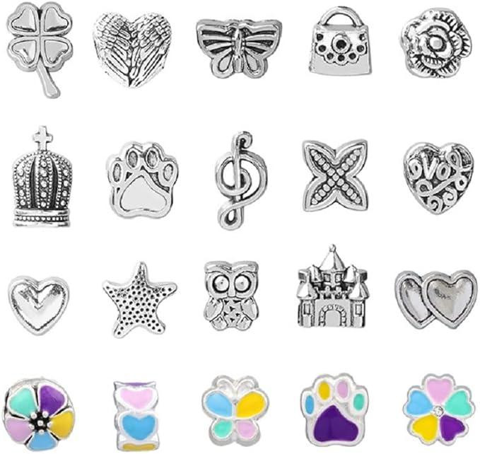 Детский набор для творчества для создания шарм браслетов и колье из бусин в подарочной коробке 63 шт Киев - изображение 4