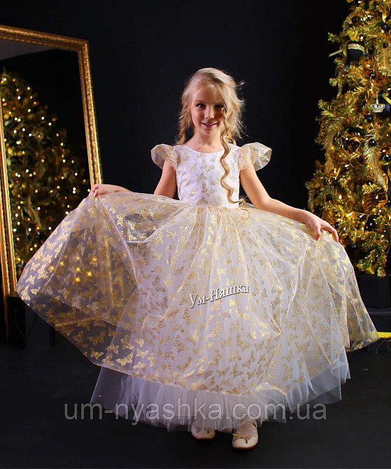 Довге ошатне плаття з метеликами Кривий Ріг - фото 1