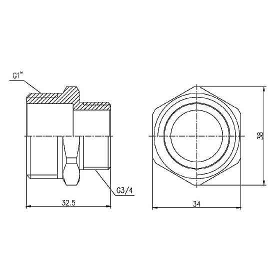 Ніпель редукційний Thermo Alliance Forte 1"х3/4" SF3592520 Київ