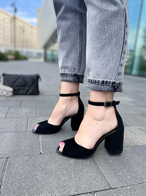 ARLEN Босоніжки жіночі ARLEN Бос-К-01 чорні (літо, замша натуральна) (3749) Коломыя - изображение 3