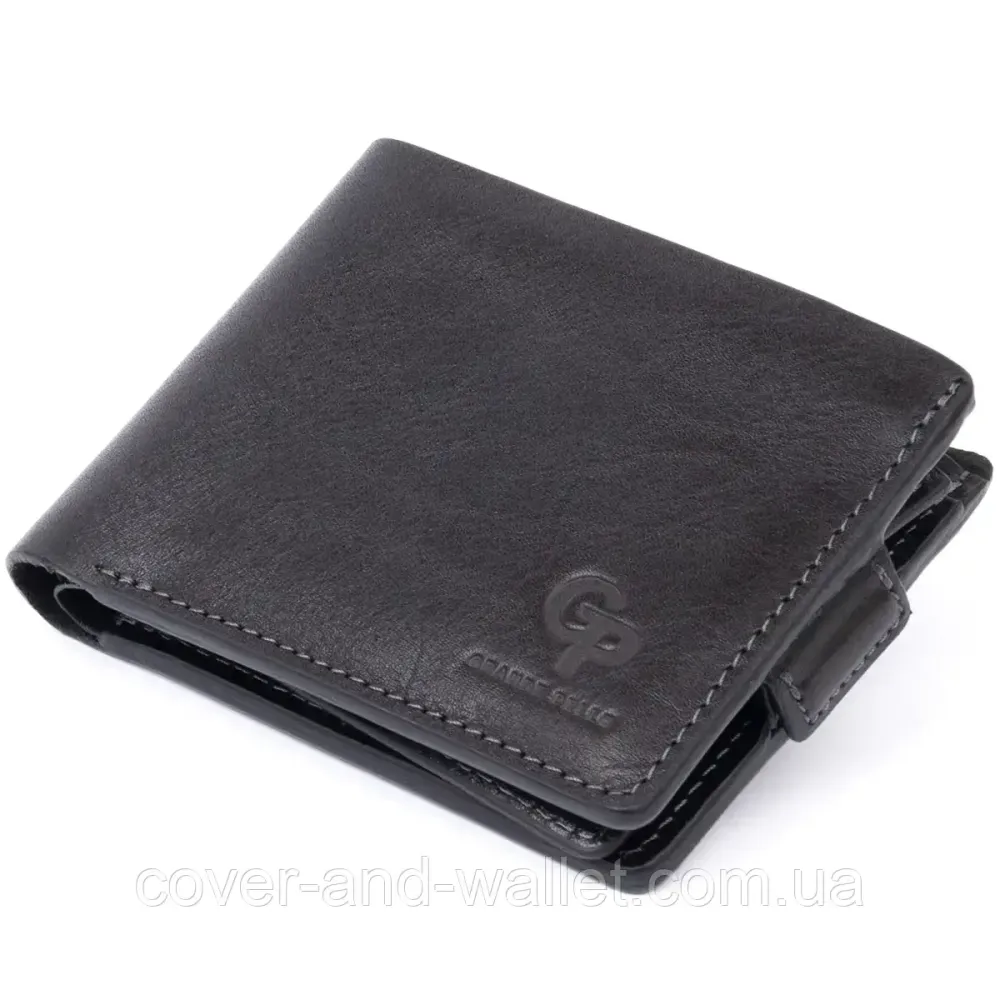 Фірмовий шкіряний чоловічий гаманець на магнітній застібці Grande Pelle Amico Київ - фото 2
