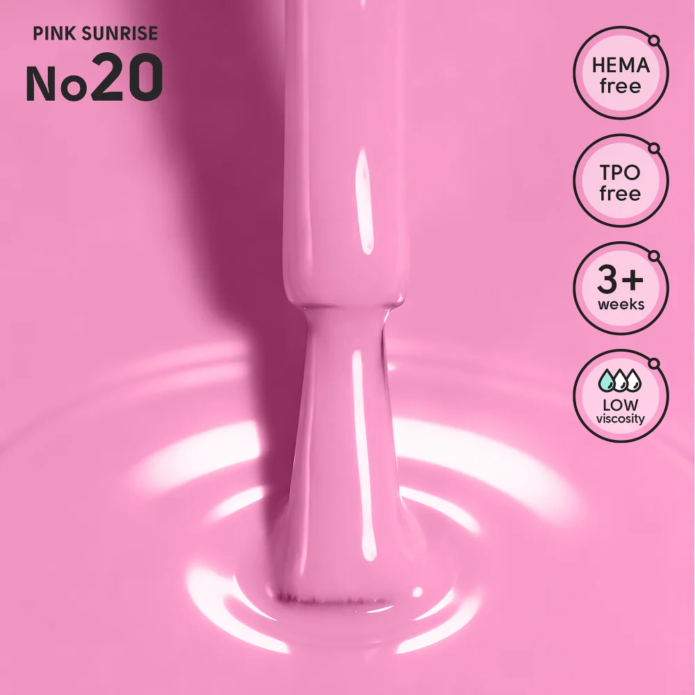 Гель-лак для ногтей 20 Pink Sunrise Shelly 12 мл Киев - изображение 5