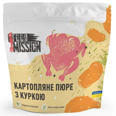 Їжа швидкого приготування Food Mission Пюре картопляне з куркою 75 г (fm.30405) Вінниця - фото 1
