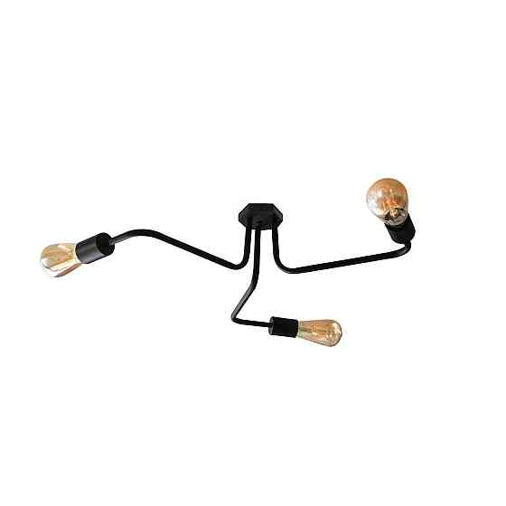 Стельова люстра павук чорна на 3 лампи Maze NL 6060/3 Одеса