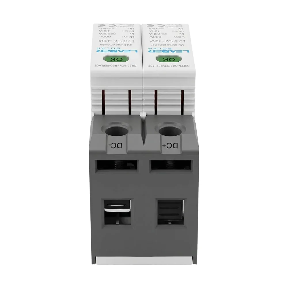 Обмежувач напруги Leader LD-SPD2P-40KA-600V DC під DIN-рейку (42-00269) Киев - изображение 7