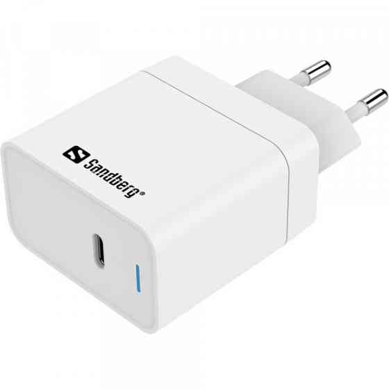 Зарядний пристрій 1хUSB-C 65W PD QC3.0 білий Sandberg (441-48) Киев