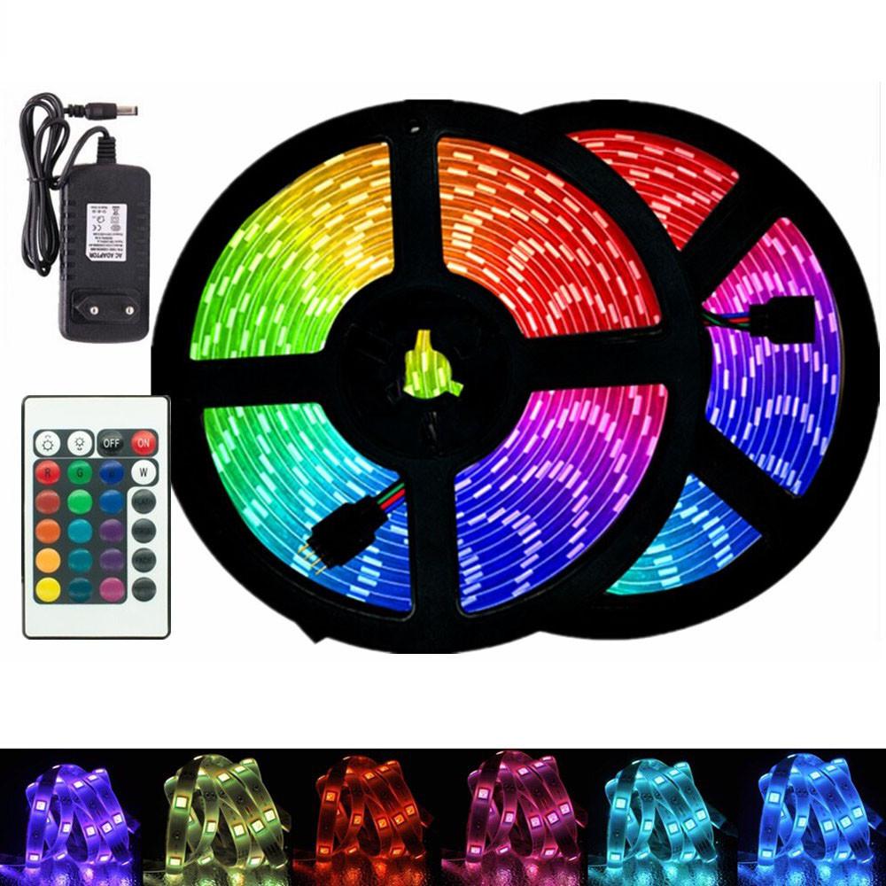 Cвітлодіодна Realky RGB LED стрічка з пультом2*15 м Model: HX-DD-006 Луцк - изображение 1