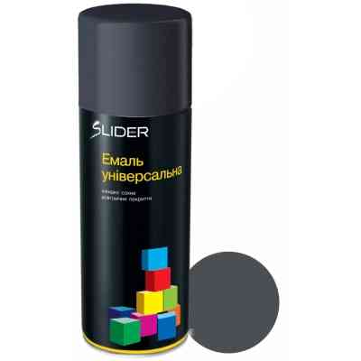 Аэрозольная краска для автомобиля SLIDER 7016 сірий антрацит, 400мл (000023344) Винница
