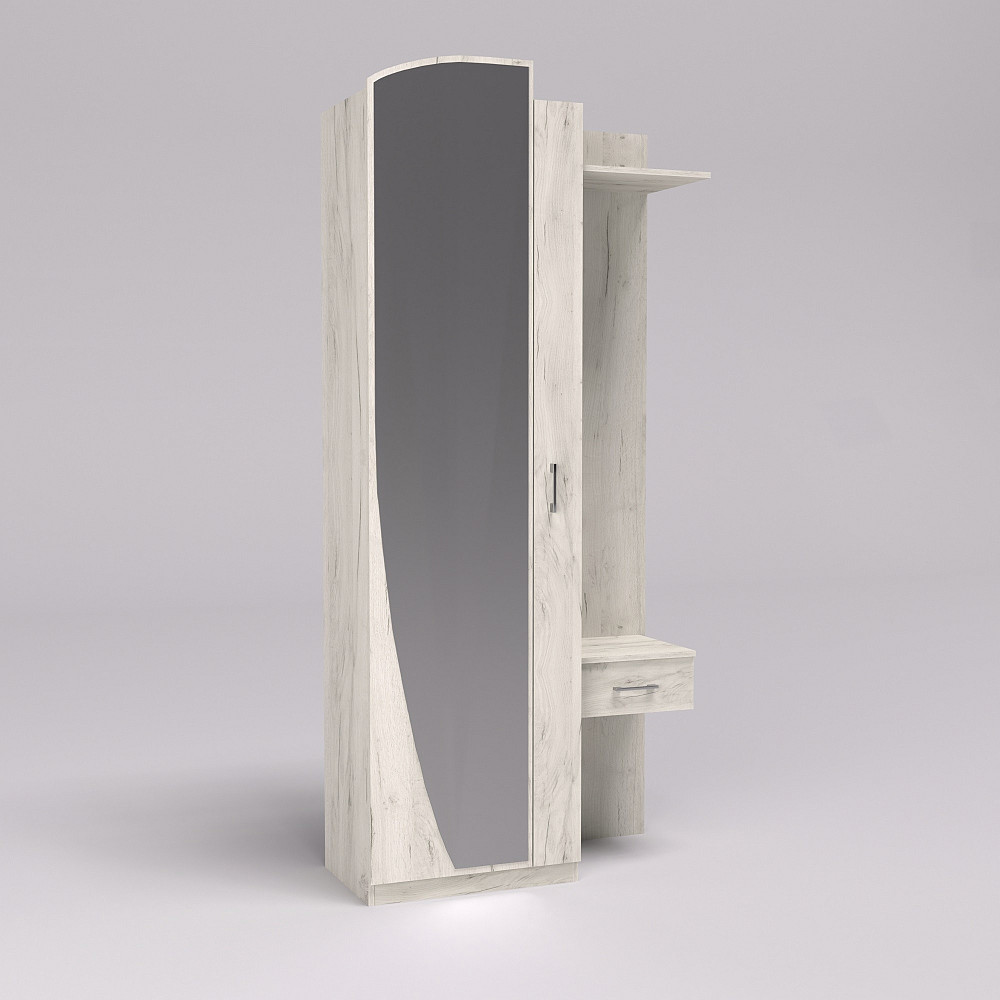 Прихожая Соло-1, Дуб Крафт Білий, 1000/400/2140 Львов - изображение 4