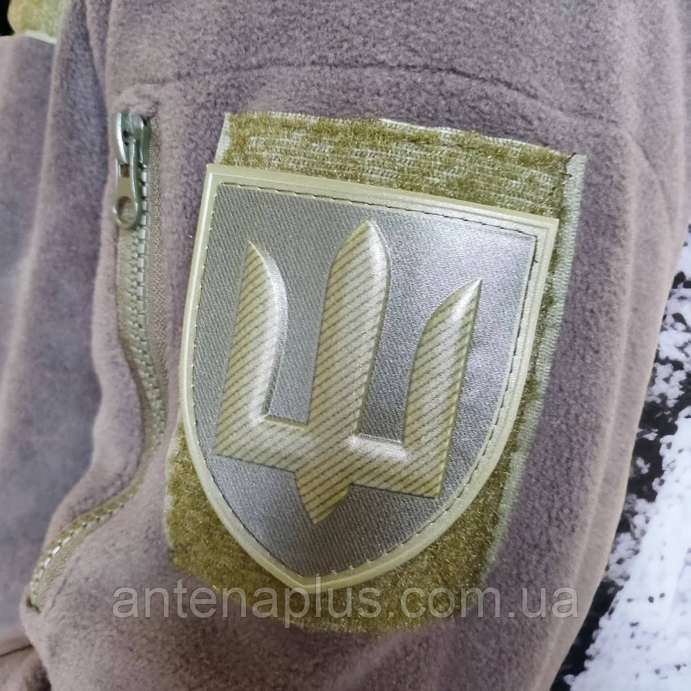 Тризуб ЗСУ загальновійськовий олива шеврон / патч Київ - фото 3