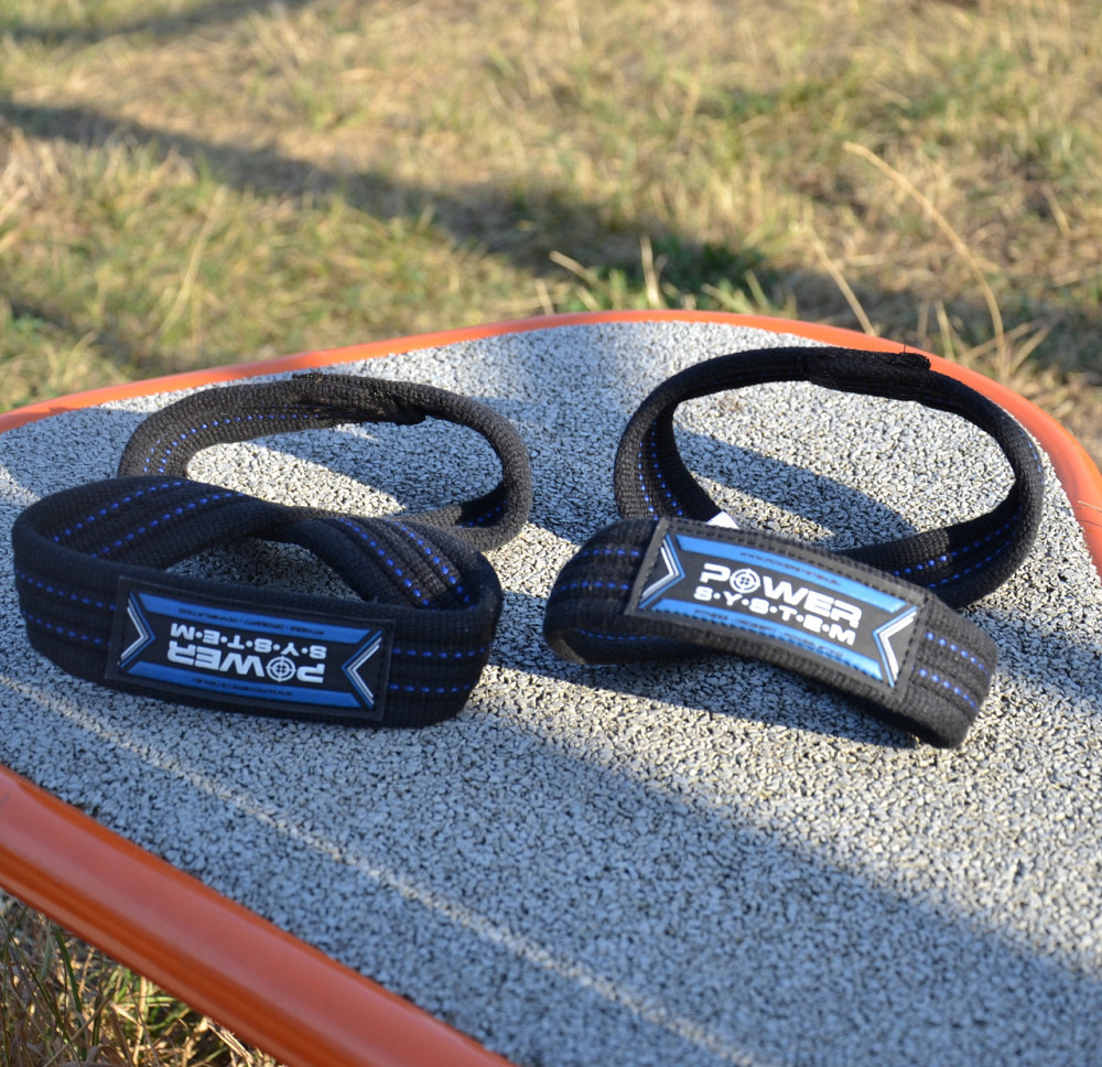 Лямки для тяги (вісмірка) Power System PS-3405 Figure 8 Black/Blue L/XL Київ - фото 10