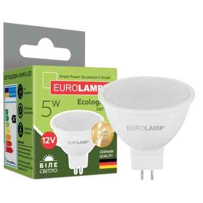 Лампочка Eurolamp LED SMD MR16 5W GU5.3 4000K 12V (LED-SMD-05534(12)(P)) Вінниця