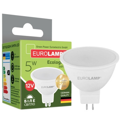 Лампочка Eurolamp LED SMD MR16 5W GU5.3 4000K 12V (LED-SMD-05534(12)(P)) Вінниця - фото 2