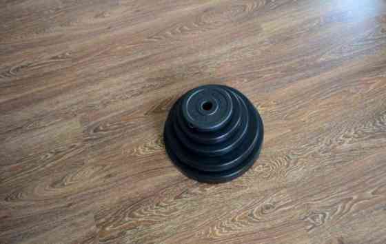 Штанга набірна на 93 кг Гантелі, гирі, штанги і диски в ударостійкому пластику Київ