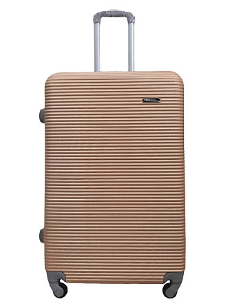 Валіза пластикова MILANO BAG 004 велика золотисто-рожева Київ - фото 1
