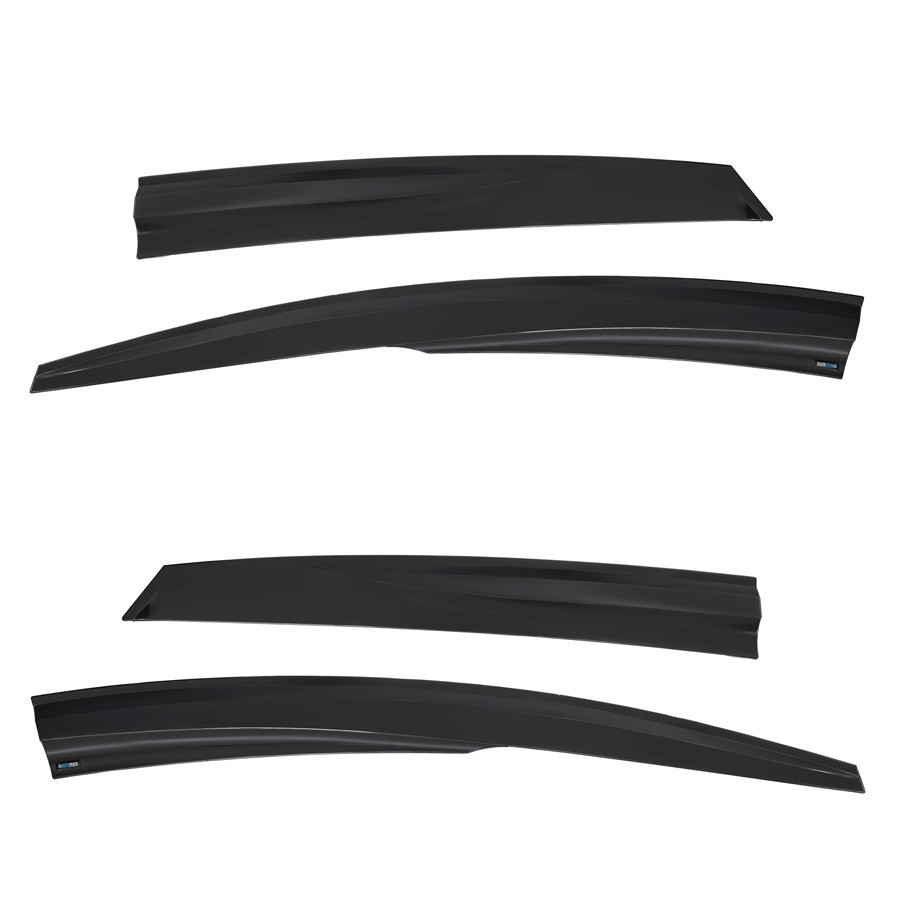 Дефлектори вікон (вітровики) Ford Focus 2011-2017, 4шт, SunPlex, седан/хетчбек, на скотчі Вінниця - фото 2