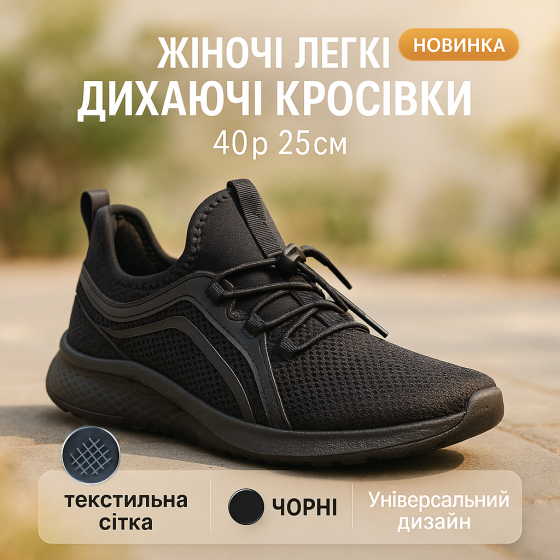 Женские кросовки сетка 40р, Летние женские кроссовки черного, Летние кроссовки для женщины KF-99 Львов