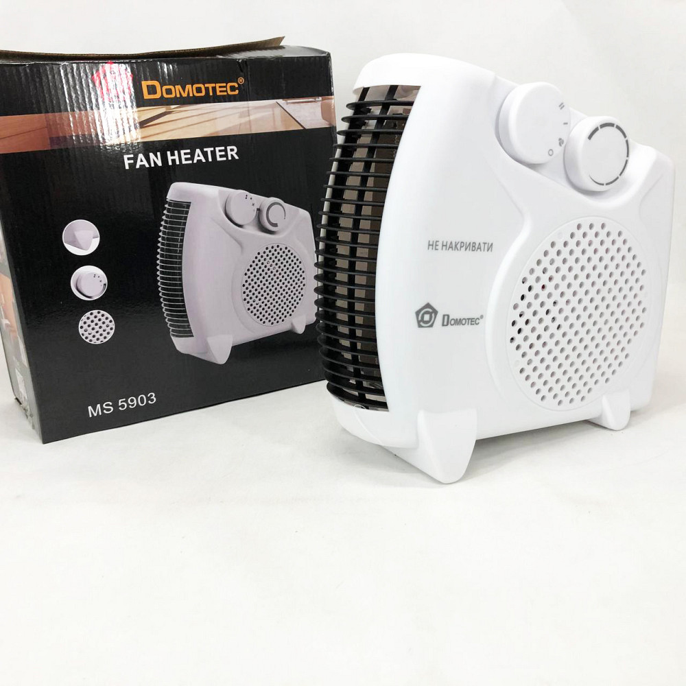 Ефективний тепловентилятор Domotec, Обігрівач-вентилятор із захистом від перегріву DI-27 Львів - фото 4