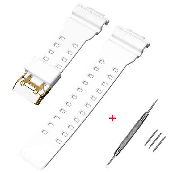 Ремінець для Casio G-Shock GA-100/110/120 White-Glossy GD SBR Київ