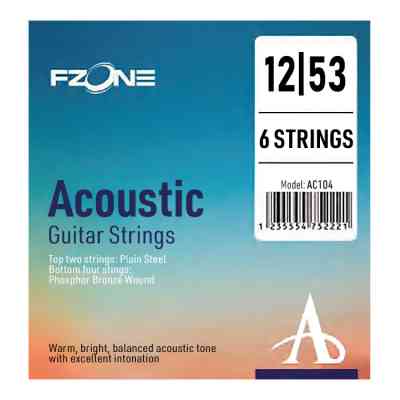 Струни для гітари Fzone Acoustic Phosphor Bronze (12-53) (AC104) Вінниця