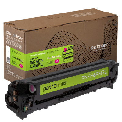 Картридж Patron HP 128 (CE323A) Green Label, magenta (PN-128AMGL) Винница - изображение 1