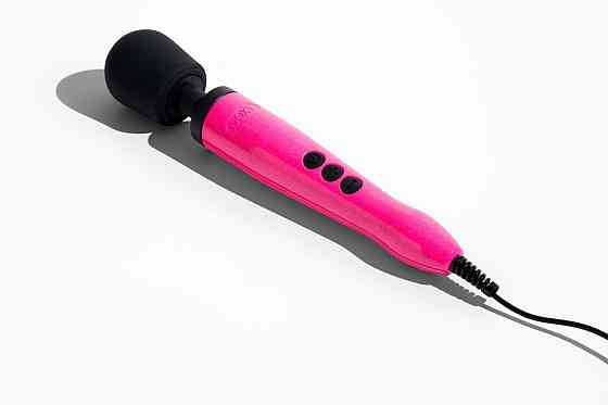 Вібромасажер DOXY Die Cast Massager Hot Pink, дуже потужний, живлення 220В, металевий корпус Sex Aura Київ