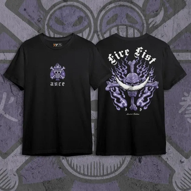 Футболка мужская с принтом Ван Пис Fire Fist Purple Edition Размер 48 Anime10Размер 48 Днепр - изображение 1