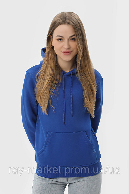 Худи женское базовое утепленное RAY BASIC васильковое (U0401W-Royal Blue) XXL Киев - изображение 1