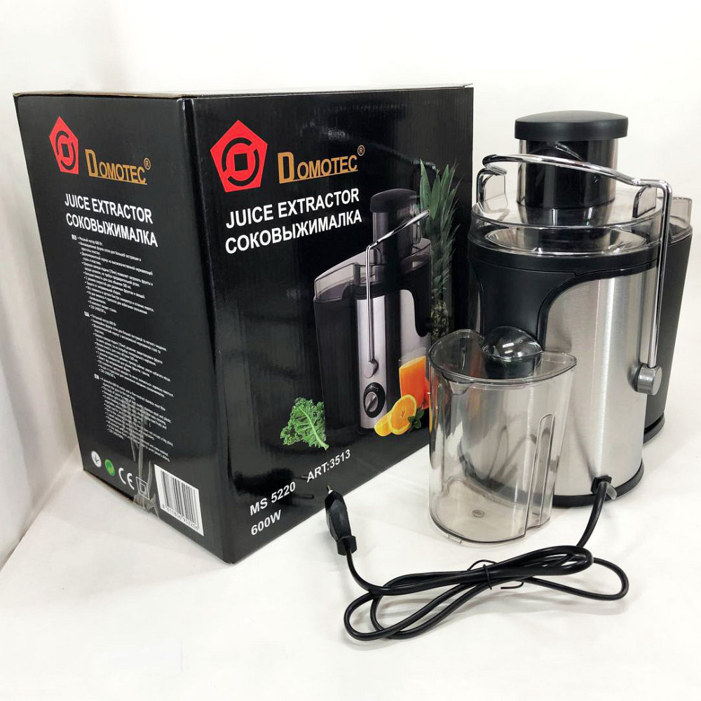 Соковижималки побутові Domotec MS-5220 600 W, Ручна соковижималка для моркви, Соковижималка електрична CY-56 Львів - фото 6