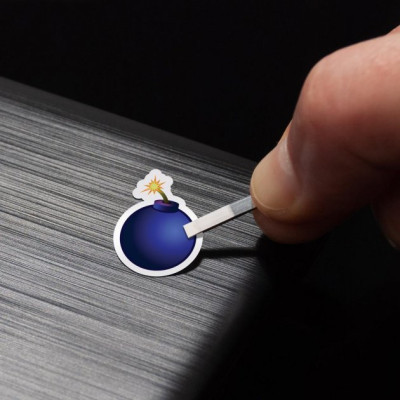 Наклейка на клавіатуру SampleZone непрозора чорна, біло-синя (SZ-BK-BS) Вінниця - фото 5