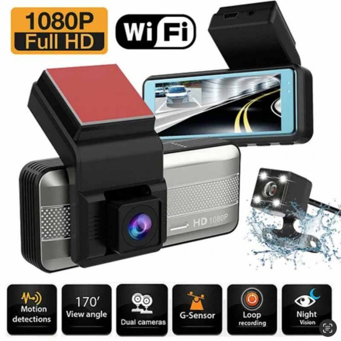 Автомобільний відеореєстратор Т-711 Wi-Fi Full HD (2 камери) Вінниця - фото 6