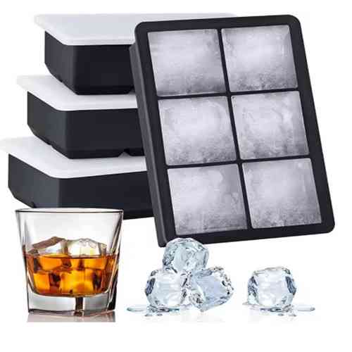 Силіконова форма для льоду з кришкою, 6 осередків Київ