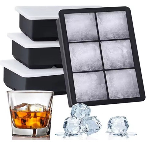 Силиконовая форма для льда с крышкой, 6 ячеек Киев - изображение 1