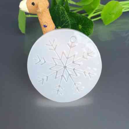 Молд новогодний Снежинка 41 мм серый Киев