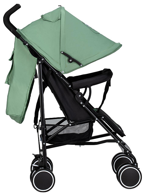 Коляска для дитини прогулянкова FreeON Simple, black - dark green Київ - фото 4