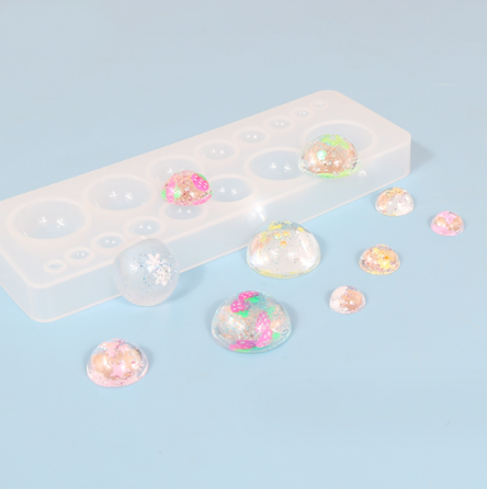 Молд силиконовый Полусферы 135 на 45 мм серый Киев