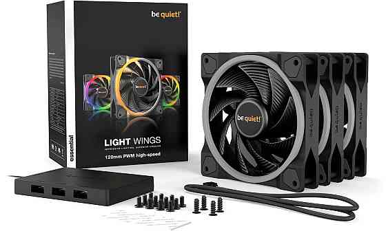 Вентилятор be quiet! Light Wings 120mm PWM High-Speed 3-Pack Black (BL077) ( 23515 ) Харьков