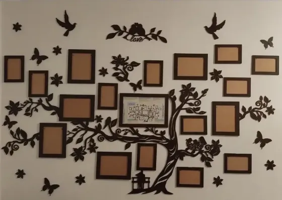 Генеалогічне дерево, фоторамки, настінні фотографії 11, 13, 18 кадрів Одеса