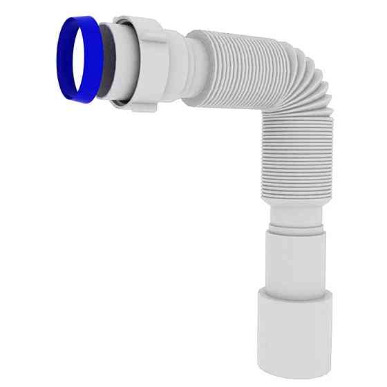 Гофротруба OPTIMUM з'єднувальна з накидною гайкою 1 1/2″*40/50 (310-650мм) OPTI 00024 Київ