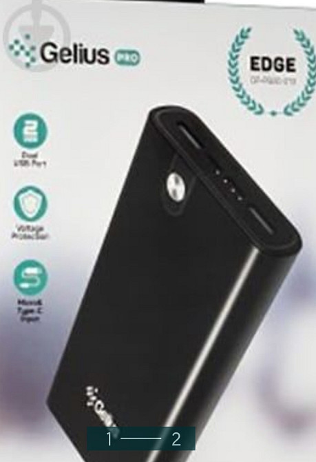 Павербанк: Power Bank Gelius GP-PB20 -013 20000mAh.10W Black. Киев - изображение 1