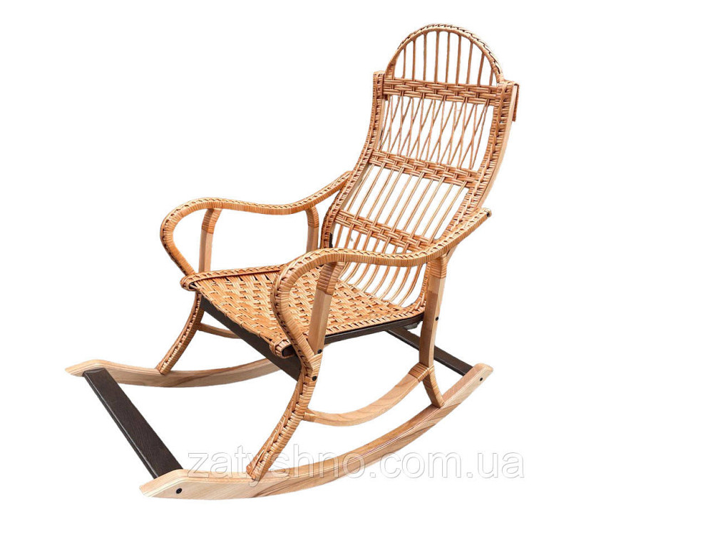 Крісло гойдалка з лози плетена Київ - фото 7